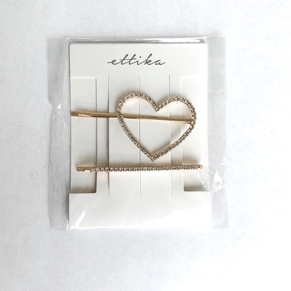 🆕 Gold Plated Hair Pin Set By Ettika - Picture 2 of 5